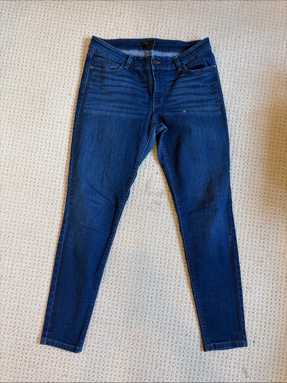 White House Black Market Deep Indigo Skinny Jeans